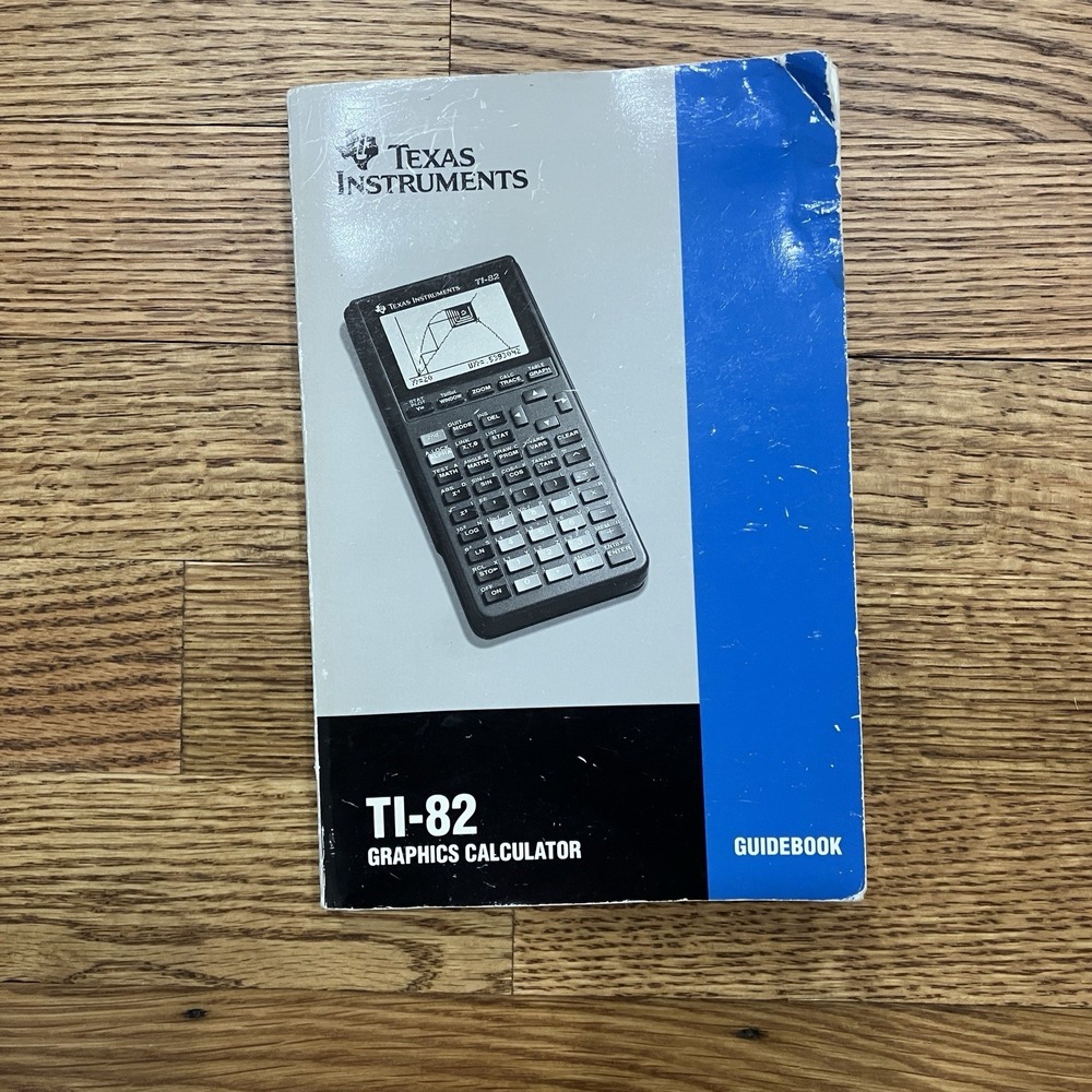 Texas Instruments T1-82 Graphics Calculator With Cover & Guidebook Tested Works - Picture 6 of 9